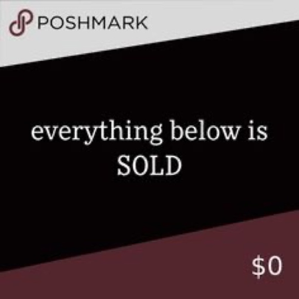 Every item listed below has been SOLD ☺️
